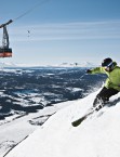 View over Åre Ski with LadiesCamps in Äre, ski tours for women.